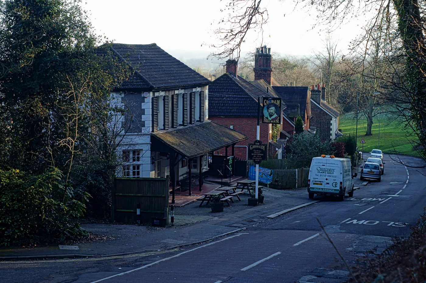 The Garibaldi on Mill Street, beside Redhill Common, photographed in January 2012. The pub has been run by a community interest company since 2017.