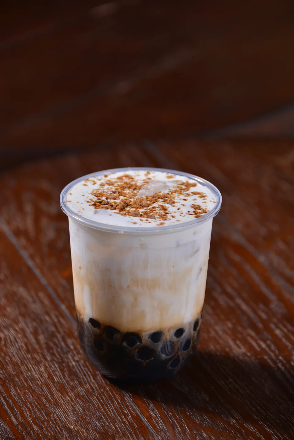 Bubble tea with tapioca pearls, the drink behind a decade of new high street shops. The photo does not show the Redhill branch.