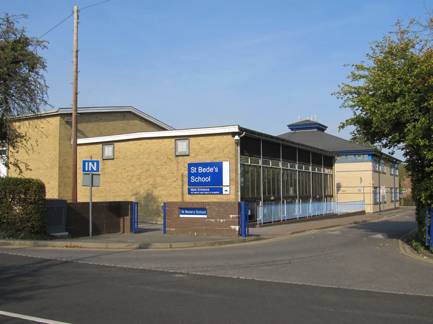 St Bede's School, Carlton Road, Redhill. The school reported its best ever GCSE results on 20 August.