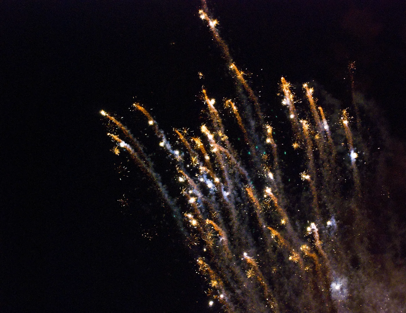 A firework display, photographed by a Redhill photographer