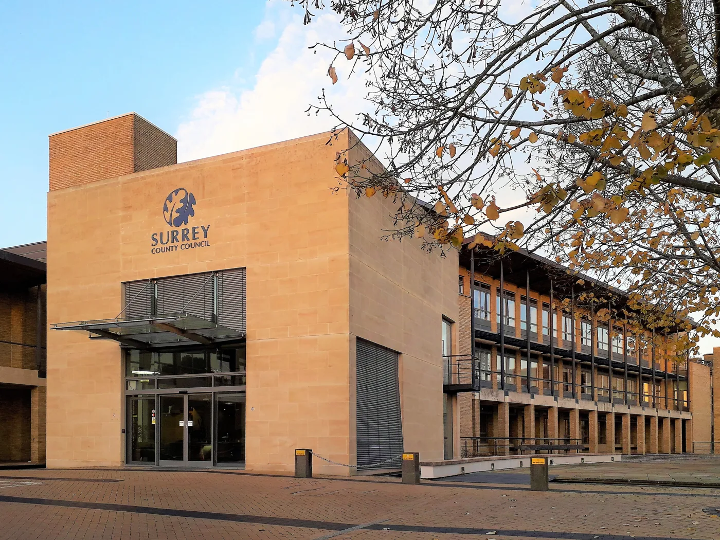 Woodhatch Place on Cockshot Hill, Reigate, Surrey County Council's headquarters
